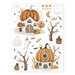 Scrapbook.com - Willow Lane - Halloween - Rub-On Transfers - 6x8 - 2 Sheets