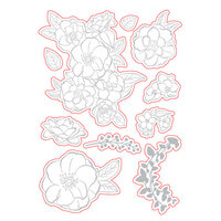 Scrapbook.com - Coordinating Die Set - Rose Blossoms