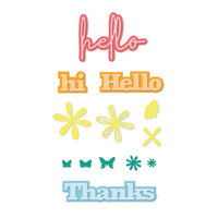 Scrapbook.com - Decorative Die Set - Hello Bloom