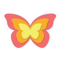 Scrapbook.com - Decorative Die Set - Nested Large Butterflies - Set of 3