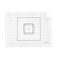 Scrapbook.com - Project Grip with Grids - Double Sided Silicone Craft Mat - White - Large - 24x18