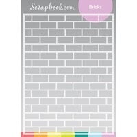 Scrapbook.com - Stencils - Bricks - 6x8