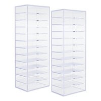 Scrapbook.com - Ink Pad Storage - Clear - 2 Pack