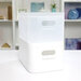 Scrapbook.com - Storage Bin with 7 Tabbed Dividers - Complete Set - White with White Inserts