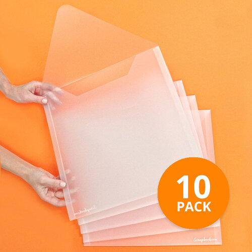 Scrapbook.com - Storage Envelopes - Plastic - 13x13 - Extra Large - 10 Pack