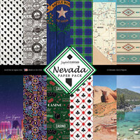 Scrapbook Customs - 12 x 12 Paper Pack - Nevada