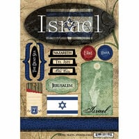 Scrapbook Customs - World Collection - Cardstock Stickers - Israel Travel