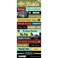 Scrapbook Customs - World Collection - Cardstock Stickers - Explore Dublin