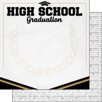 Scrapbook Customs - 12 x 12 Double Sided Paper - High School Graduation