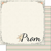 Scrapbook Customs - School Dance Collection - 12 x 12 Double Sided Paper - Perfect Prom