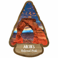 Scrapbook Customs - United States National Parks Collection - Laser Cuts - Watercolor - Arches National Park