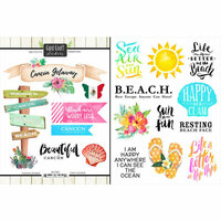 Scrapbook Customs - World Collection - Cardstock Stickers - Cancun Getaway