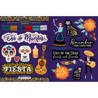 Scrapbook Customs - Cardstock Stickers - Day of the Dead