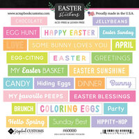 Scrapbook Customs - Cardstock Stickers - Easter Wordbits