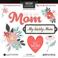 Scrapbook Customs - Cardstock Stickers - Me and My Mom