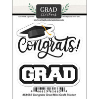 Scrapbook Customs - Mini Craft Stickers - Congrats Grad