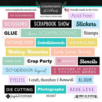 Scrapbook Customs - 6 x 6 Cardstock Stickers - Scrapbook Wordbits