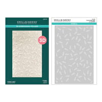 Spellbinders - BetterPress Collection - 3D Embossing Folder and Stencil Bundle - Holiday Lights