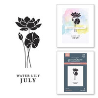 Spellbinders - BetterPress Collection - Press Plates - Florals Through The Year - July - Water Lily