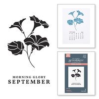 Spellbinders - BetterPress Collection - Press Plates - Florals Through The Year - September - Morning Glory