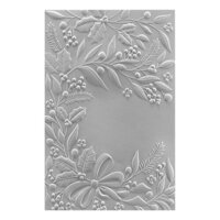 Spellbinders - 3D Embossing Folder - Holiday Floral Swag