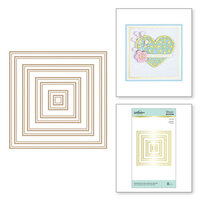 Spellbinders - Glimmer Hot Foil Plates - Essential Duo Lines Glimmer Squares