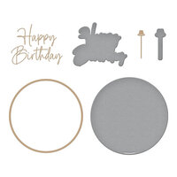 Spellbinders - Its My Party Collection - Glimmer Hot Foil Plates and Die Set - Giant Party Balloon