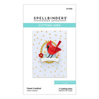 Spellbinders - Celebrate The Season Collection - Christmas - Etched Dies - Tweet Cardinal