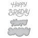 Spellbinders - The Birthday Celebrations Collection - Etched Dies - Stylized Happy Birthday