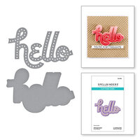 Spellbinders - Out and About Collection - Etched Dies - Stitched Hello