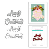 Spellbinders - Classic Christmas Collection - Etched Dies - Classic Merry Christmas