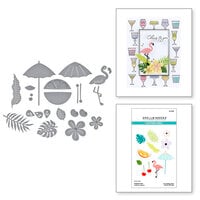 Spellbinders - Happy Hour Collection - Etched Dies - Tropical Flair