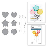 Spellbinders - Simon Hurley - Simon's Birthday Bash Collection - Etched Dies - Mylar Balloons