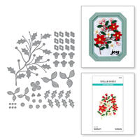 Spellbinders - Shapeabilties - Etched Dies - Poinsettia Spray