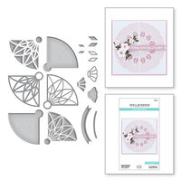 Spellbinders - Home Sweet Quilt Collection - Etched Dies - Quilted Stained Glass Window