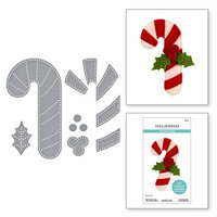 Spellbinders - Felt Stitch & Create Collection - Etched Dies - Candy Cane