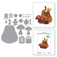 Spellbinders - Felt Stitch & Create Collection - Etched Dies - Pumpkin Lane House