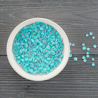 Spellbinders - Card Shoppe Essentials Collection - Faceted Sequins - Teal Opalescent