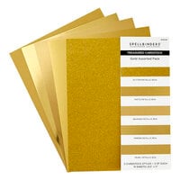 Spellbinders - Paper Pack - 8.5 x 11 - Gold Assortment - 15 Sheets