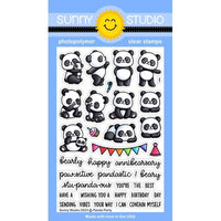 Sunny Studio Stamps - Clear Photopolymer Stamps - Panda Party