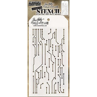 Stampers Anonymous - Tim Holtz - Layering Stencil - Circuit