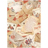 Stamperia - Gear up for Christmas Collection - A4 Rice Paper - Post Cards