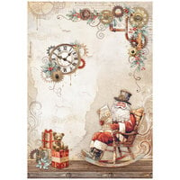 Stamperia - Gear up for Christmas Collection - A4 Rice Paper - Santa Claus