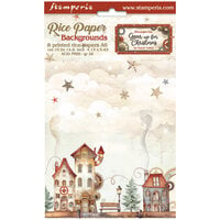 Stamperia - Gear up for Christmas Collection - A6 Rice Paper - 8 Pack