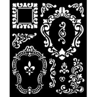 Stamperia - Alice Forever Collection - Media Stencils - Alice frames