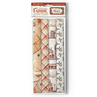 Stamperia - Gear up for Christmas Collection - Fabric Sheets - 4 Pack