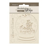 Stamperia - Gear up for Christmas Collection - Decorative Chips - Snowglobes