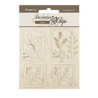 Stamperia - Gear up for Christmas Collection - Decorative Chips - Squares