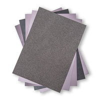 Sizzix - Surfacez Collection - 8.25 x 11.75 - Opulent Cardstock Pack - Charcoal - 50 Pack