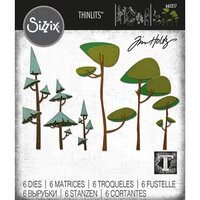 Sizzix - Tim Holtz - Thinlits Dies - Funky Trees